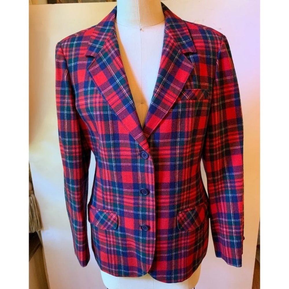 Wool Tartan Pendelton Blazer